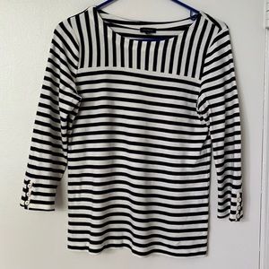 Nautical look striped 3/4 sleeve too